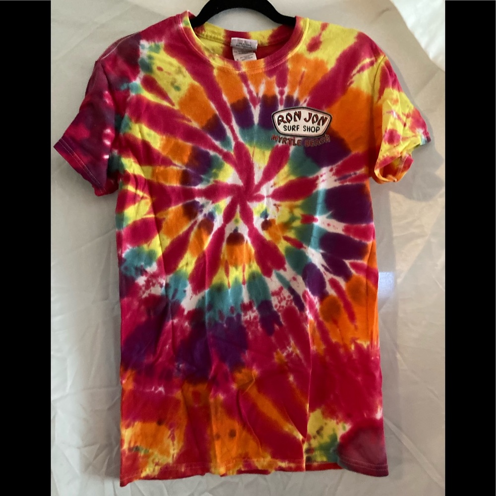 Ron Jon Surf Shop Myrtle Beach Tie Dye Tee Shirt sz Small